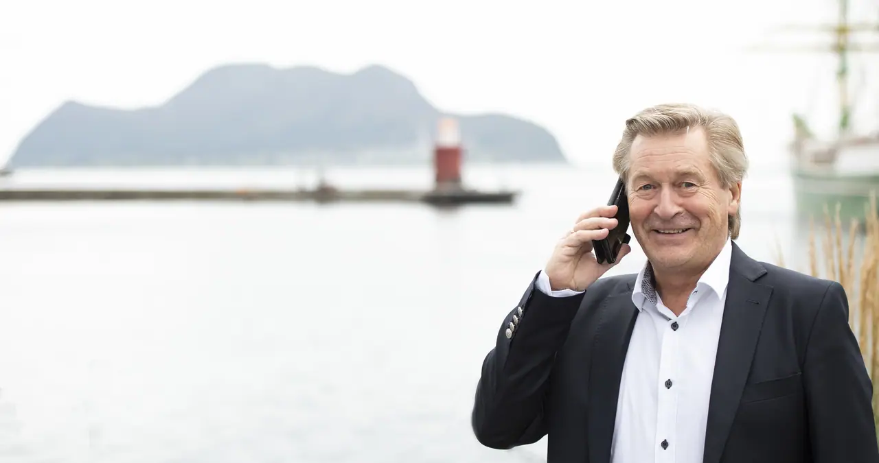 Brokers Kåre Gunnar Sætre and Tore Hårvik in central Ålesund